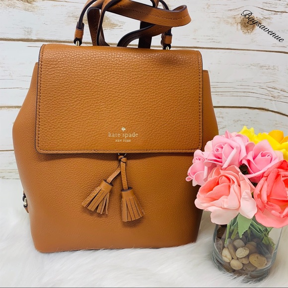 Kate Spade Hayes Medium Backpack Pebbled Leather - Picture 2 of 8